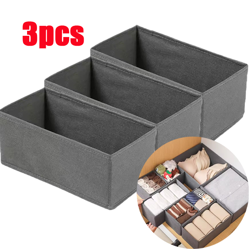 Sock Organizer Tray - 3 шт., тканевые ящики для хранения
