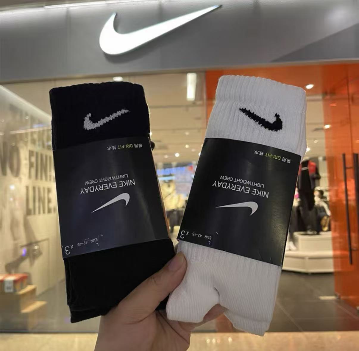 Cotton Crew Sock Pack - Nike, комплект из 3 пар носков